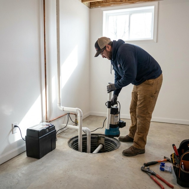 sump pump installation cost Delaware - average prices for new sump pump systems